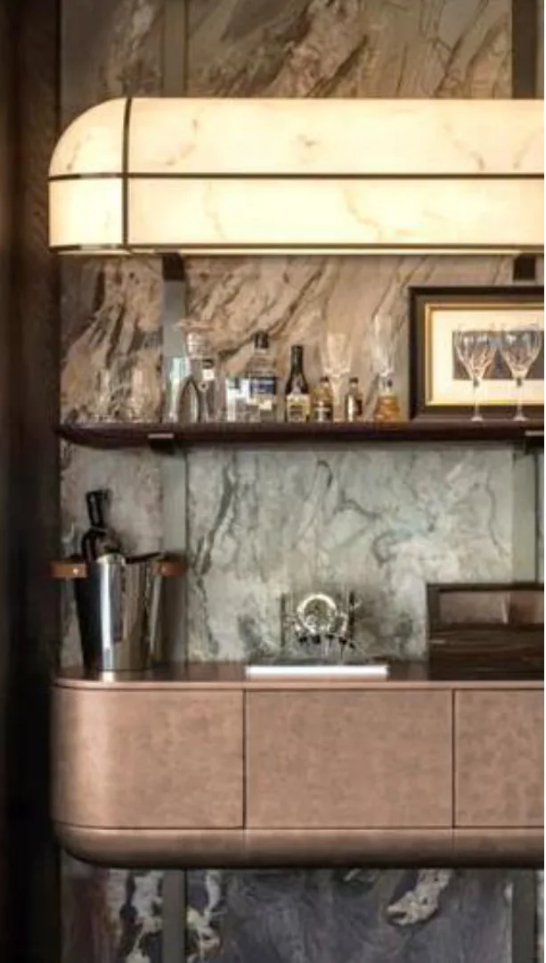 AETAS Taman Desa interior artist impression, timber and stone