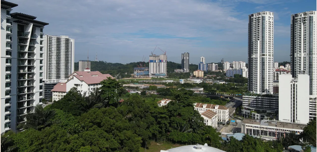 View towards Bukit Gasing from AETAS